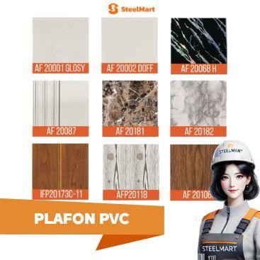 BOOM SALE Plafon PVC motif Marmer Kayu / Plafon PVC Alfafon / Plafon Modern Pilihan 1