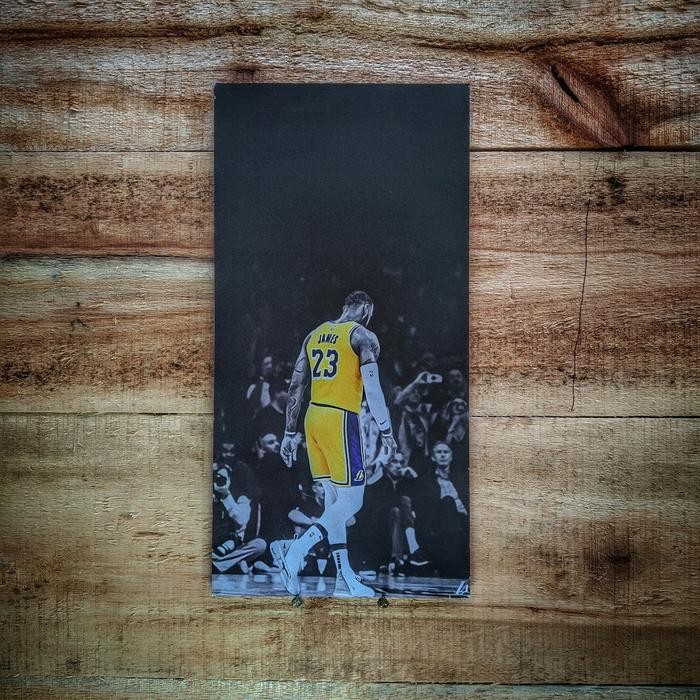 TERBATAS poster dinding aesthetic Kobe Bryant Lebron James 15x30cm