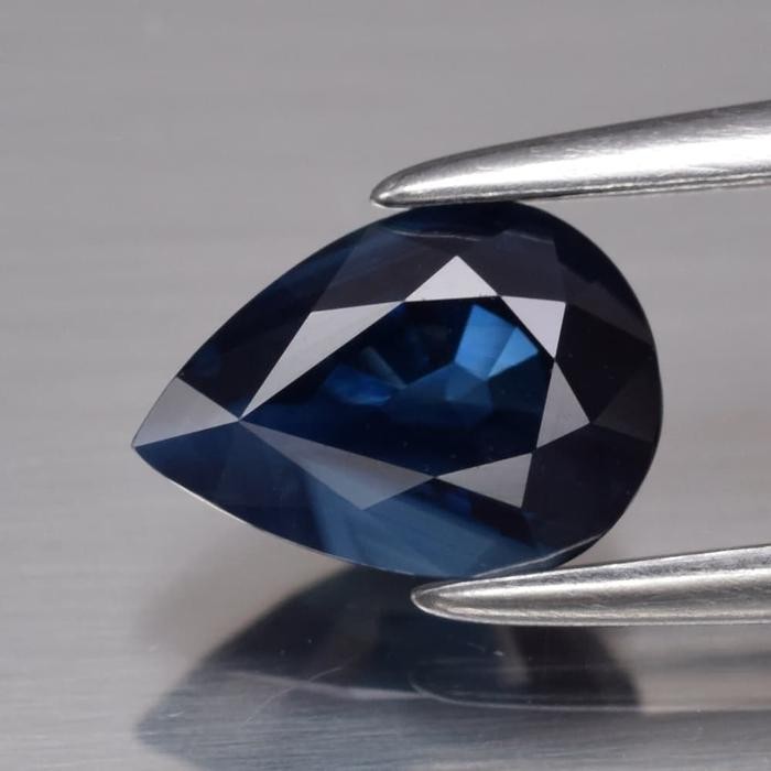 Natural Blue Sapphire Batu Safir Biru Super Clear Pear Cutting Asli 100% Untuk Perhiasan Kalung