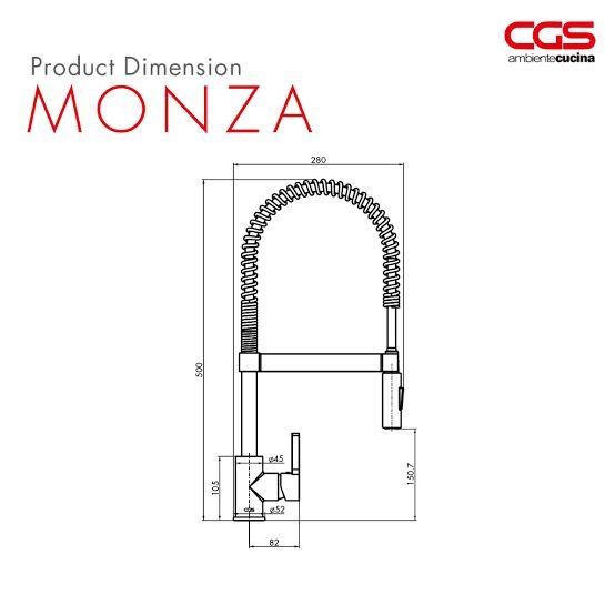 kitchen sink bak cuci piring stainless steel CGS SICILY 75-IU DENGAN KRAN CGS MIXER MONZA PULL-DWON