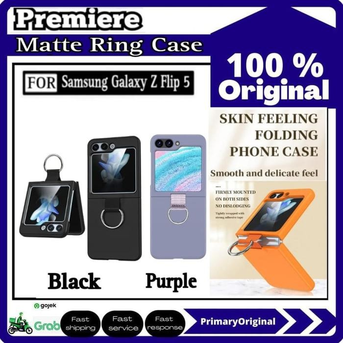 Case Samsung Galaxy Z Flip 5 Flip5 Matte Ring Phone Case
