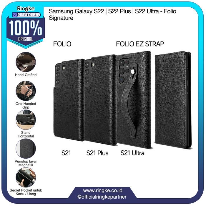 Ringke Galaxy S22 Ultra S22 Plus S22 Folio Book Case Leather Stand