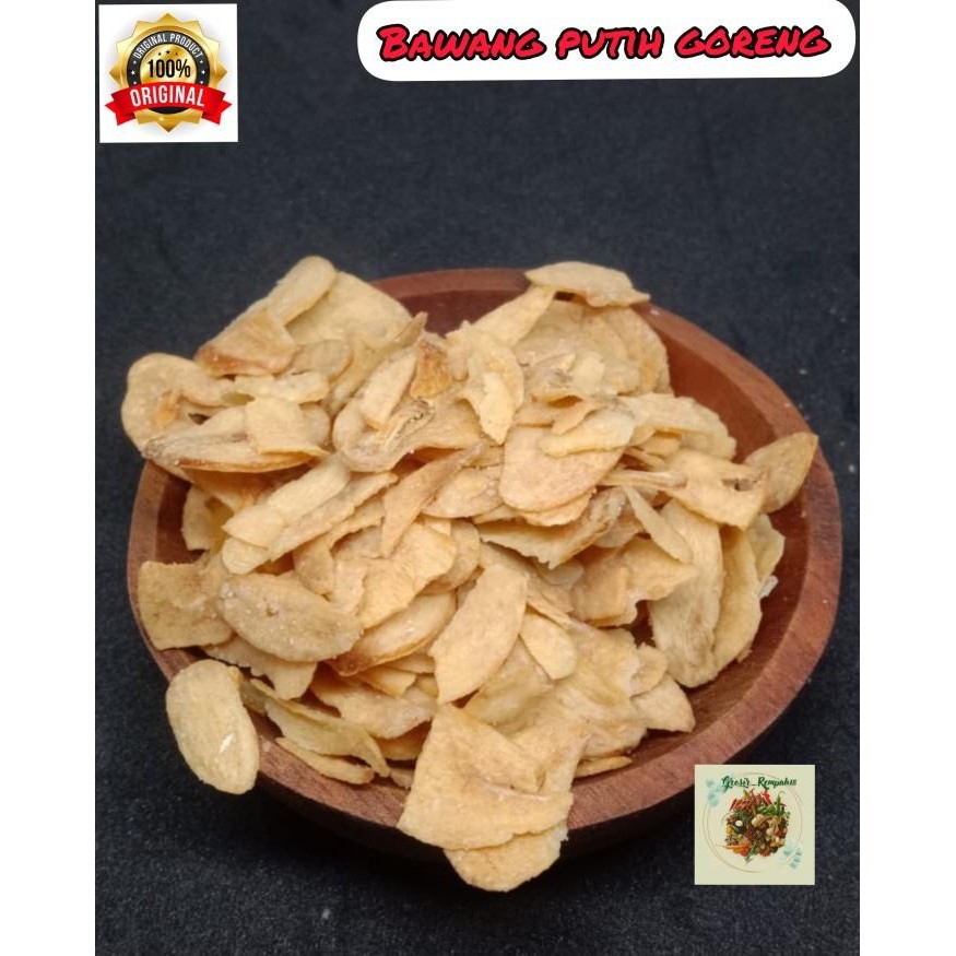 

ORIGINAL Fried Garlic Slice - 500gr / Bawang Putih Iris / Bawang Putih Goreng READY STOCK