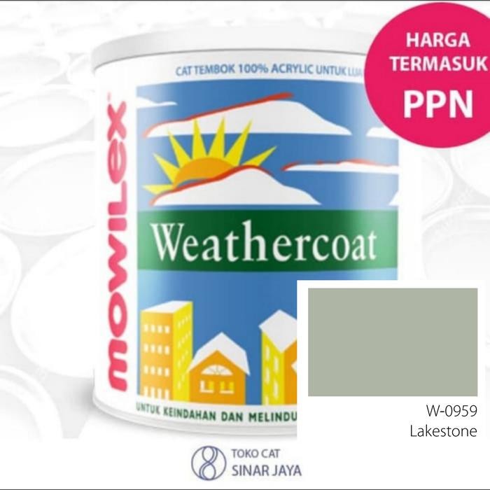 TERLARIS Mowilex Weathercoat W0959 Lakestone 2,5L / Mowilex Weathercoat READY STOCK