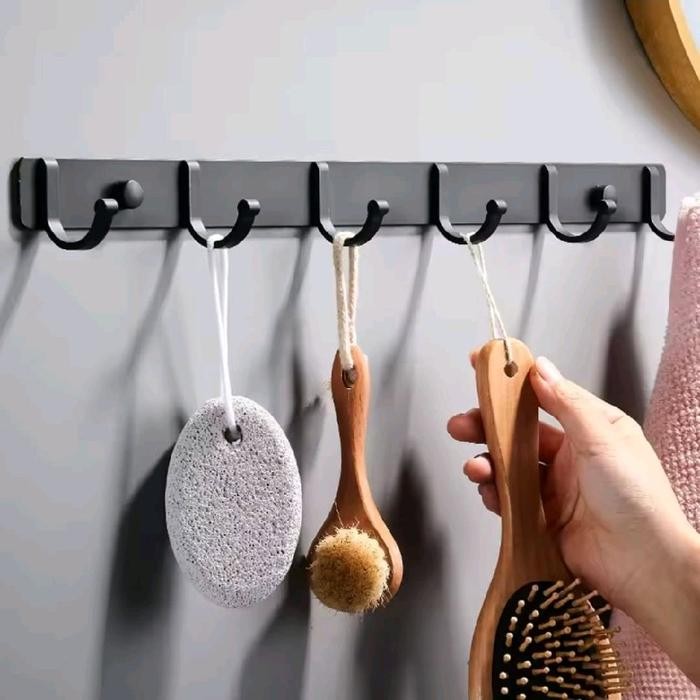 Ikea Livien - Rak Gantungan Handuk Kamar Mandi Moveable Row Hook