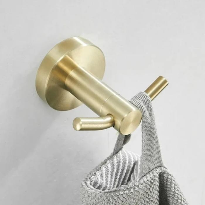 Ikea Livien - Double Hook /Gantungan Baju Kamar Mandi Stainless