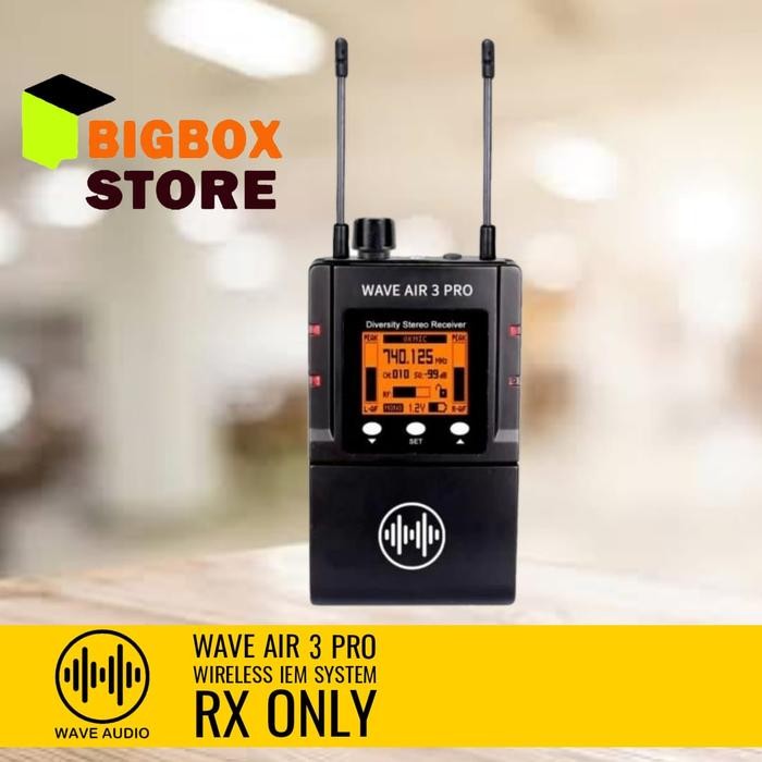 WAVE AUDIO MONITOR WAVE AIR 3 PRO RECEIVER WIRELESS IEM RECEIVER