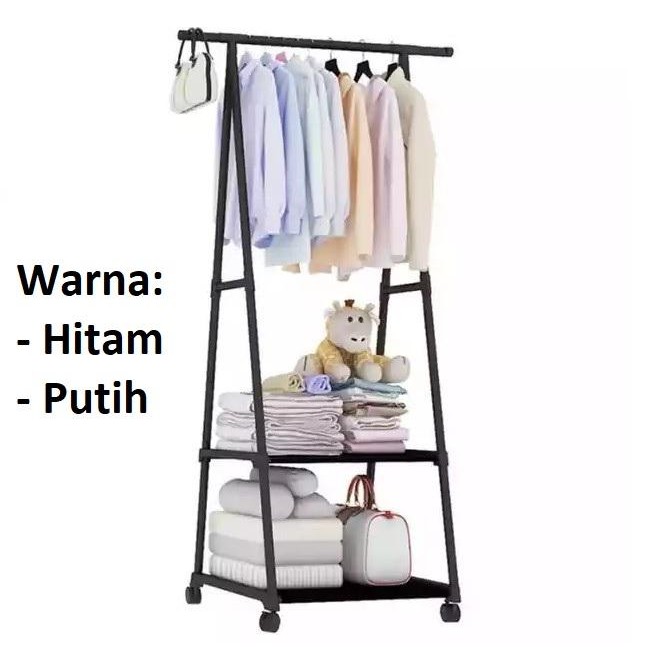 Ikea Livien - Stand Hanger Rak Buku Serbaguna Dengan4 Rodamegahome