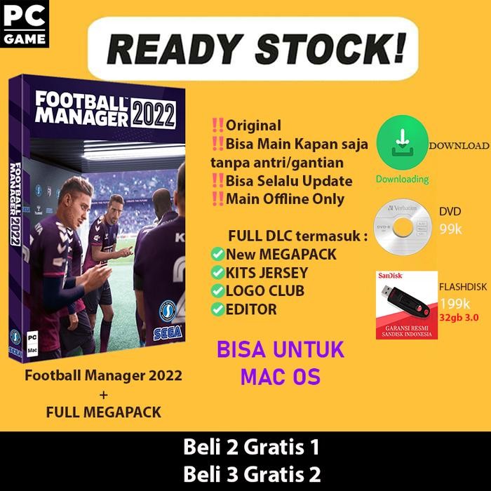 Pilihan- Football Manager 2022 Pc Original / Fm 22 / Fm 2022 Pc With Megapack
