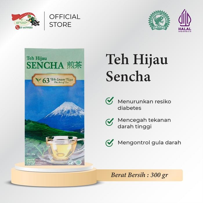

Promo Teh 63 Sen Cha Teh Hijau Khas Japanese Tea 300 Gram Teh Kesehatan Anti Kanker Kolesterol