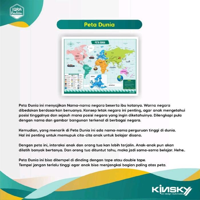 Peta Dunia - Maps For Kids