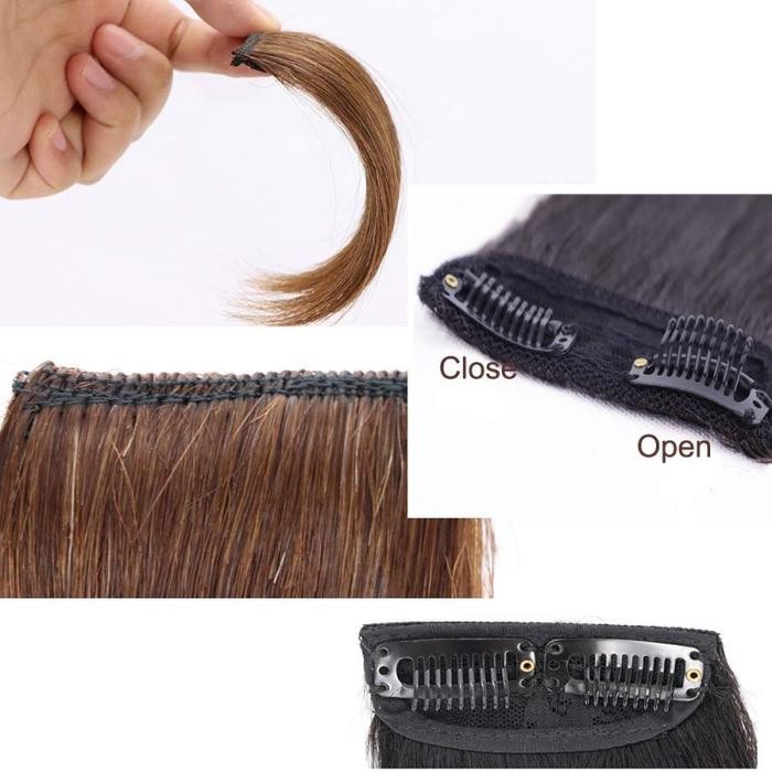 Promo Hair Clip Wig Rambut Palsu Wanita Klip Rambut Palsu Invisible