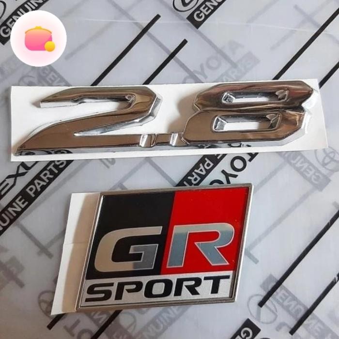 EMBLEM CROME GR SPORT &2,8 FORTUNER