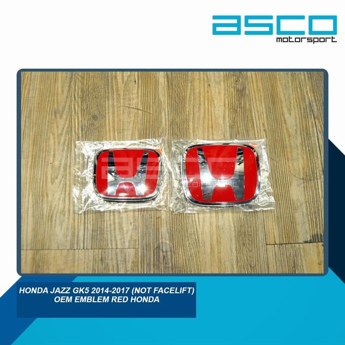 Honda Jazz GK5 2014-2017 (Not Facelift) OEM Emblem Red Honda