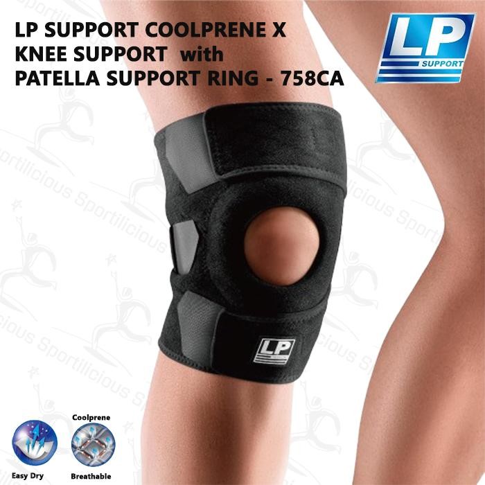 LP SUPPORT COOLPRENE X Knee Support with Patella Support Ring 758CA ORIGINAL