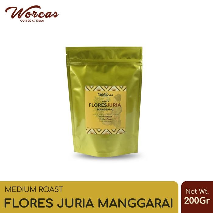 

WORCAS Kopi Arabica Flores Juria Manggarai 200 Gram Medium Roast