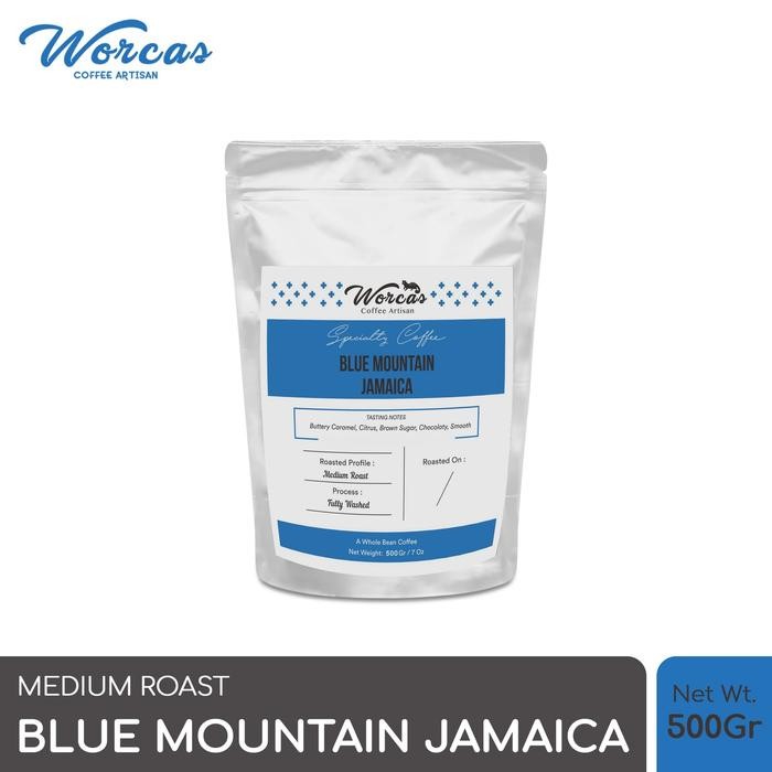 

WORCAS Arabica Jamaica Blue Mountain 500 Gram - Medium Roasted Coffee