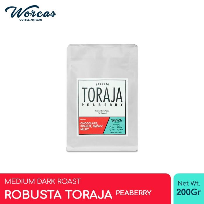 

Kopi Robusta Toraja "Peaberry" 200 Gram Medium Dark Roast