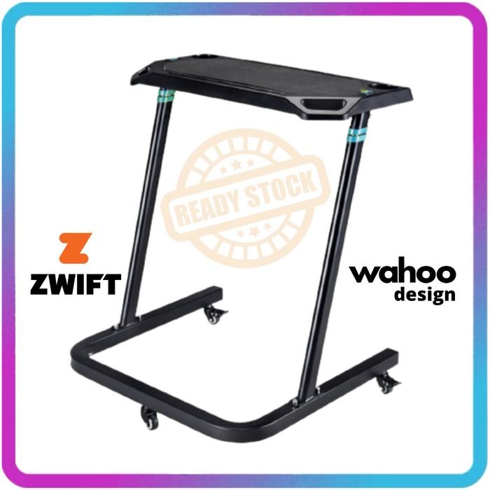 Meja Sepeda Adjustable Bike Trainer Desk Wahoo Garmin Tacx Zwift