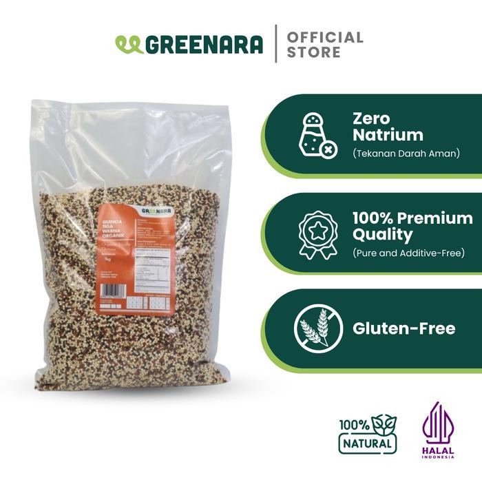 

Quinoa Putih, Hitam Merah 1 Kg / Organic Tri Color Quinoa