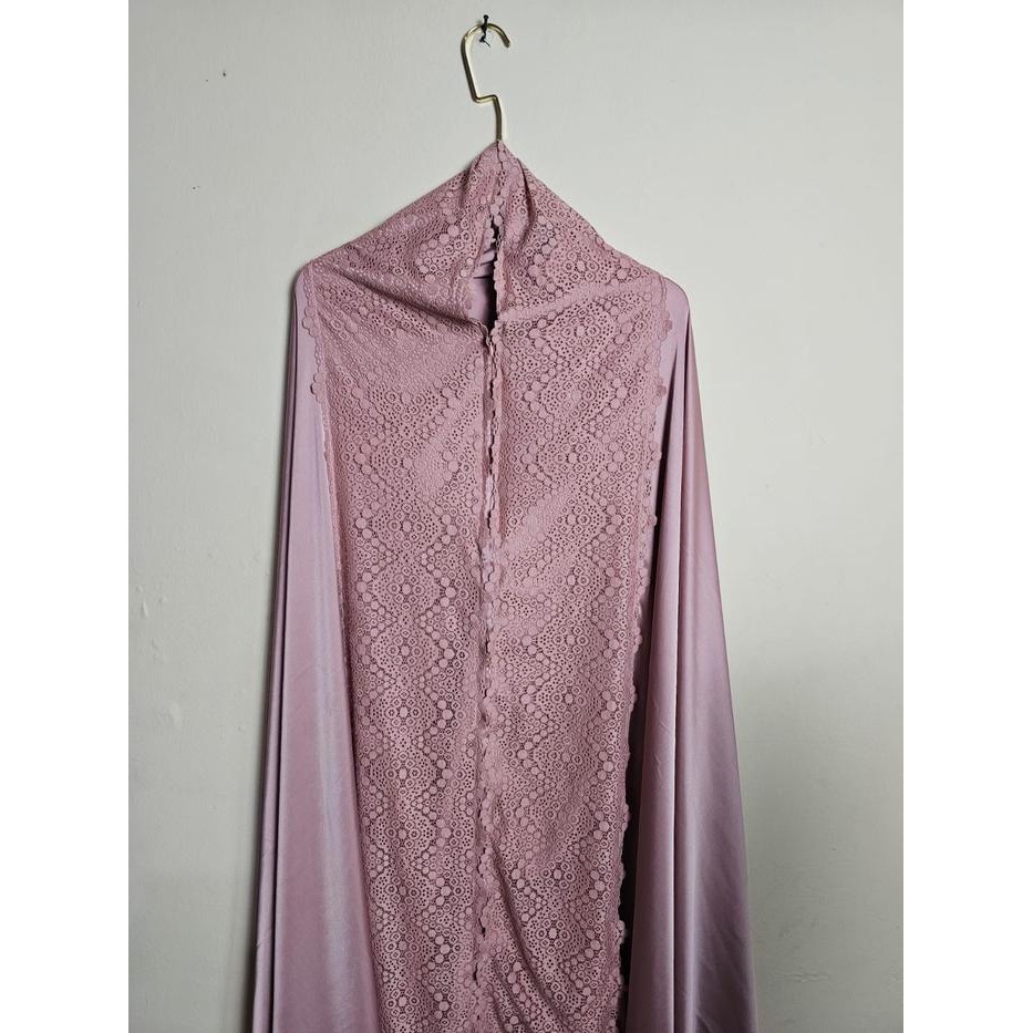 Mukena Dewasa 2 In 1 Bahan Armanii Silky Satin Premium Nyaman Panjang Renda Mewah Muslim Mukena Silk