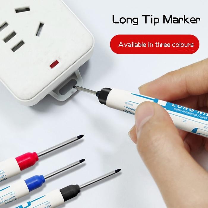 

Lubang Dalam Panjang Nib Penanda Kepala Logam Melubangi Pen Tahan Air