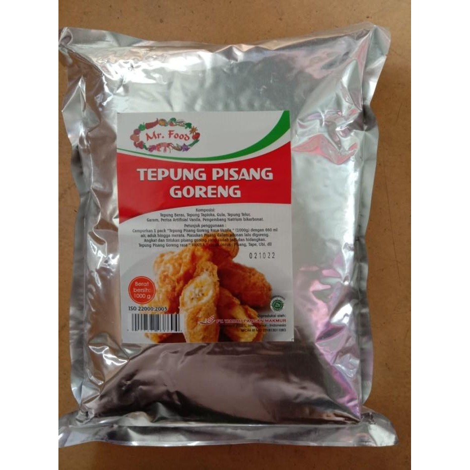

(Expert) Tepung Pisang Goreng Vanilla Mr. Food Kemasan 1000gr