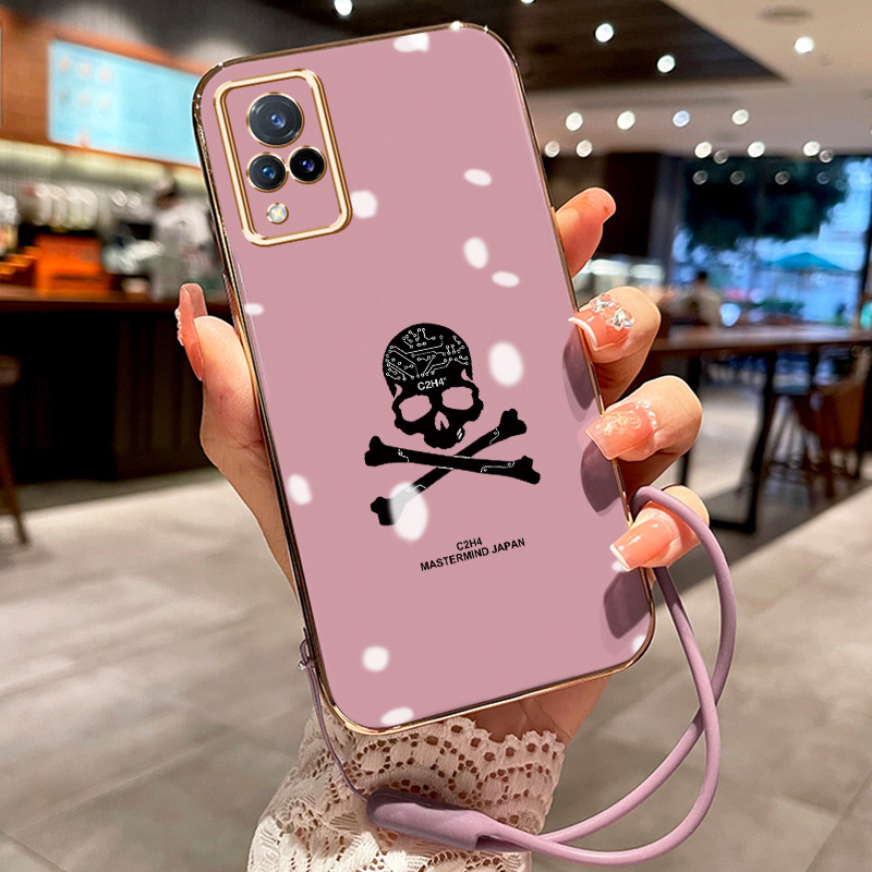 Casing Hp Untuk VIVO V21 4G V21 5G V21s 5G V21E V20 V20 SE Case Tengkorak Kasing Softcase mewah Kesi