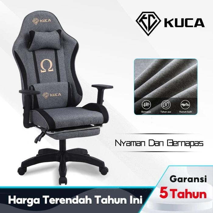 HANRIVER & KUCA Kursi Gaming Profesional / Kursi Gaming / Sandaran Nyaman / Kursi Balap Kompetitif /