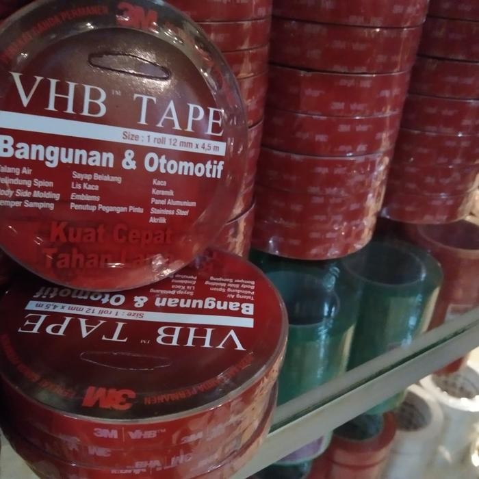

Stok Baru Double Tape / perekat 3M merah original 12mmx4.5M