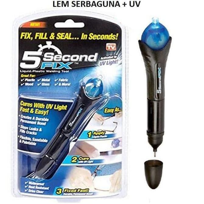

Stok Baru LEM 5 Second Fix Lem Serbaguna Ajaib Sinar UV Magic Super Glue Power T