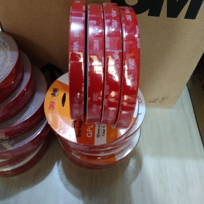 

Stok Baru ORIGINAL 3M DOUBLE TAPE SUPER KUAT SUPER LENGKET OTOMOTIF 3M VHB 12 MM