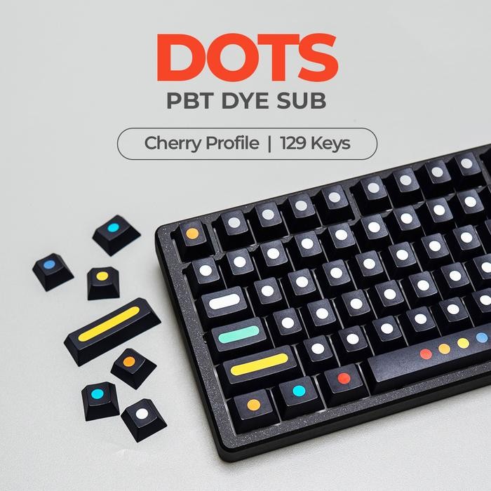 DOTS PBT Dye-Sub Keycaps Set