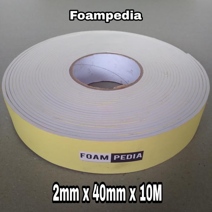 

Stok Baru Single Foam Tape Putih 2 mm x 40 mm x 10 M