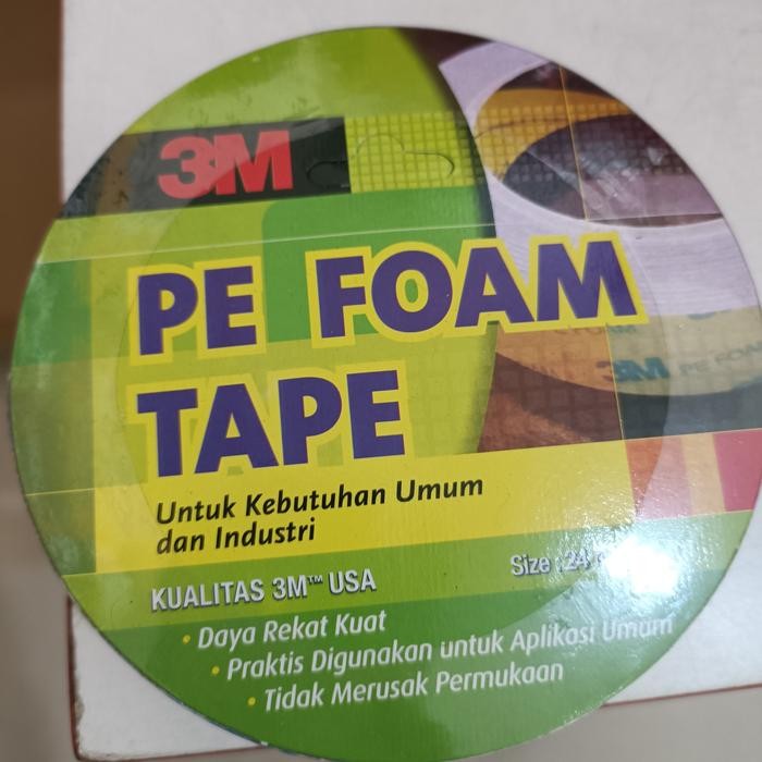 

Stok Baru pe foam tape (double tape foam) merk 3M Uk 24mmx4m