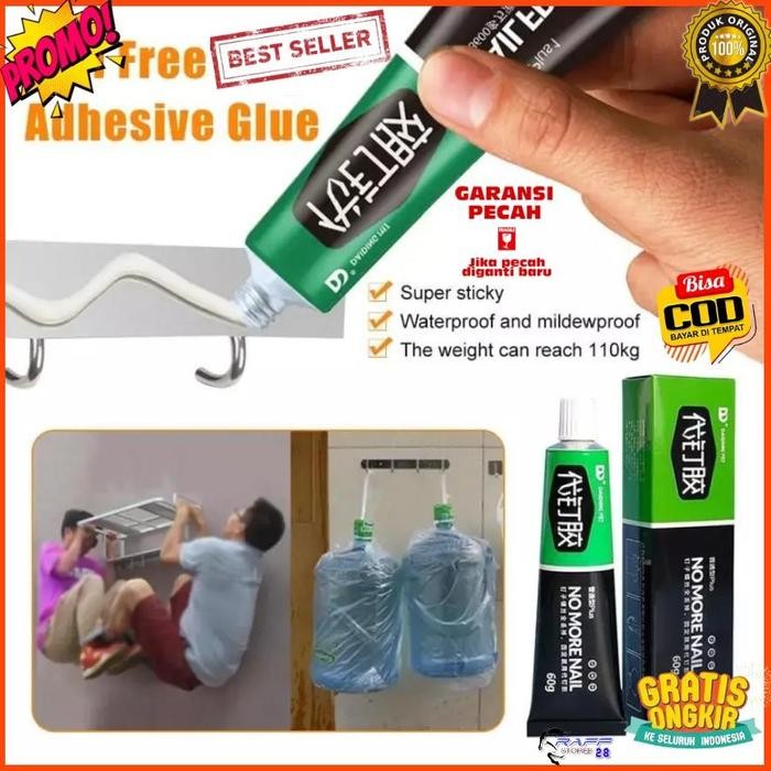 

Stok Baru Lem Pengganti Paku Tembok Adhesive Glue Murah Perekat Super Kuat