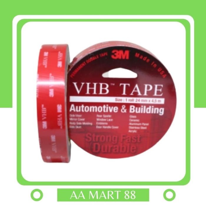 

Stok Baru Double Tape 3M VHB 24 mm x 4.5 M dan 12mm
