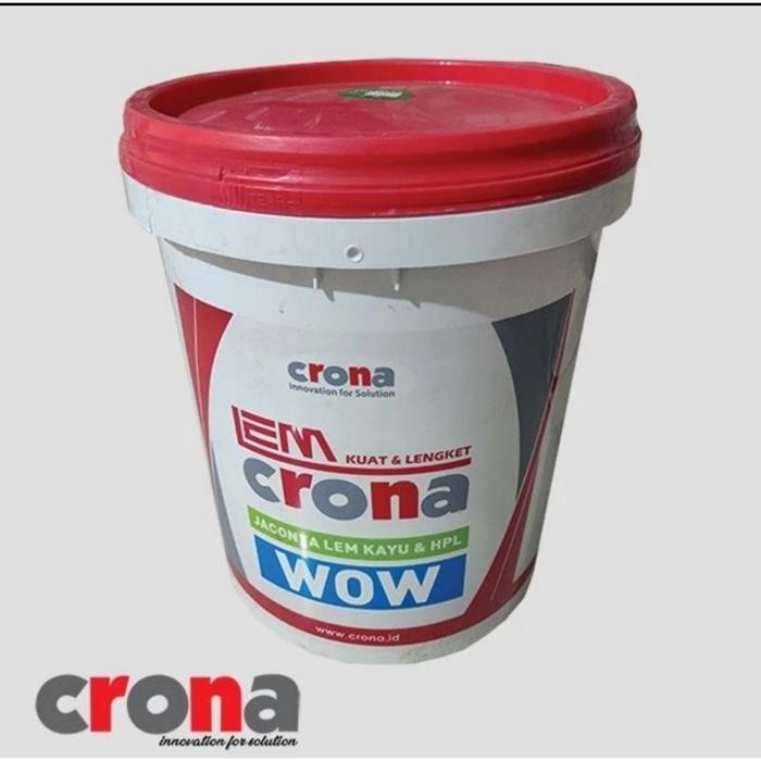 

Stok Baru Lem Crona Wow Untuk Lem Hpl Dan Pvc Sheet Kemasan 4Kg