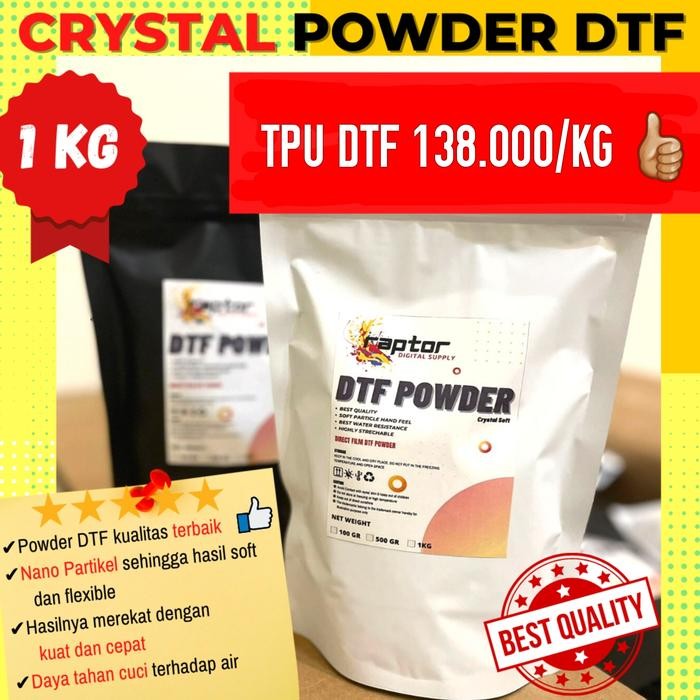 

Stok Baru POWDER DTF LEM BUBUK POWDER DTF CRYSTAL 1KG BEST QUALITY