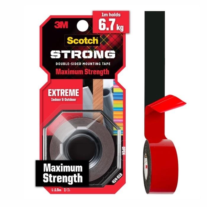 

Stok Baru 3M Scotch Strong - Double Tape 414-S19 - 3M Indoor & Outdoor 6.7kg