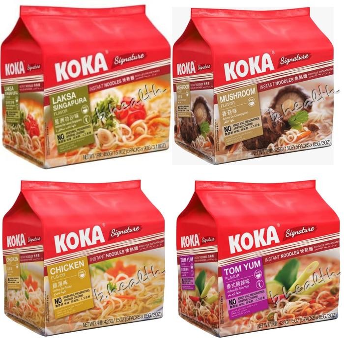 

Caraka.store1 Koka Instant Noodle NO MSG Mie Instant Healthier Choice Singapore