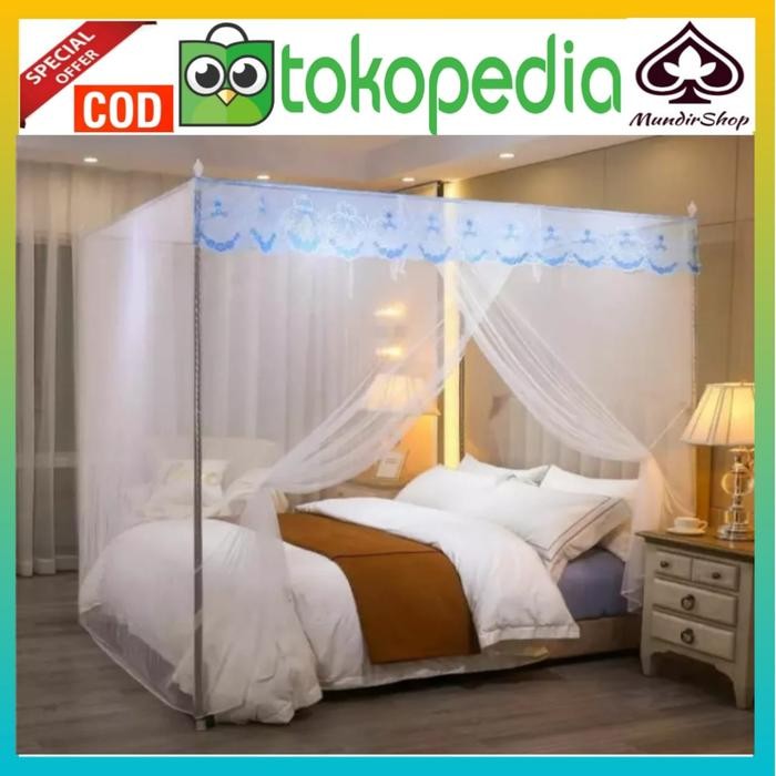(Expert) Kelambu nyamuk kelambu kotak Lipat kelambu ukuran jumbo terbaru