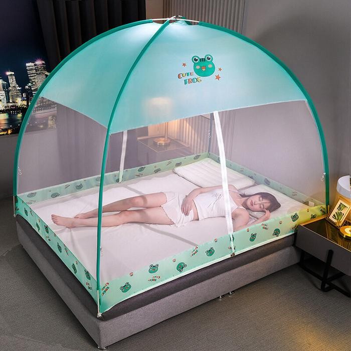 (Expert) Kelambu Lipat Kelambu Tempat Tidur Dewasa Portable Mosquito Net