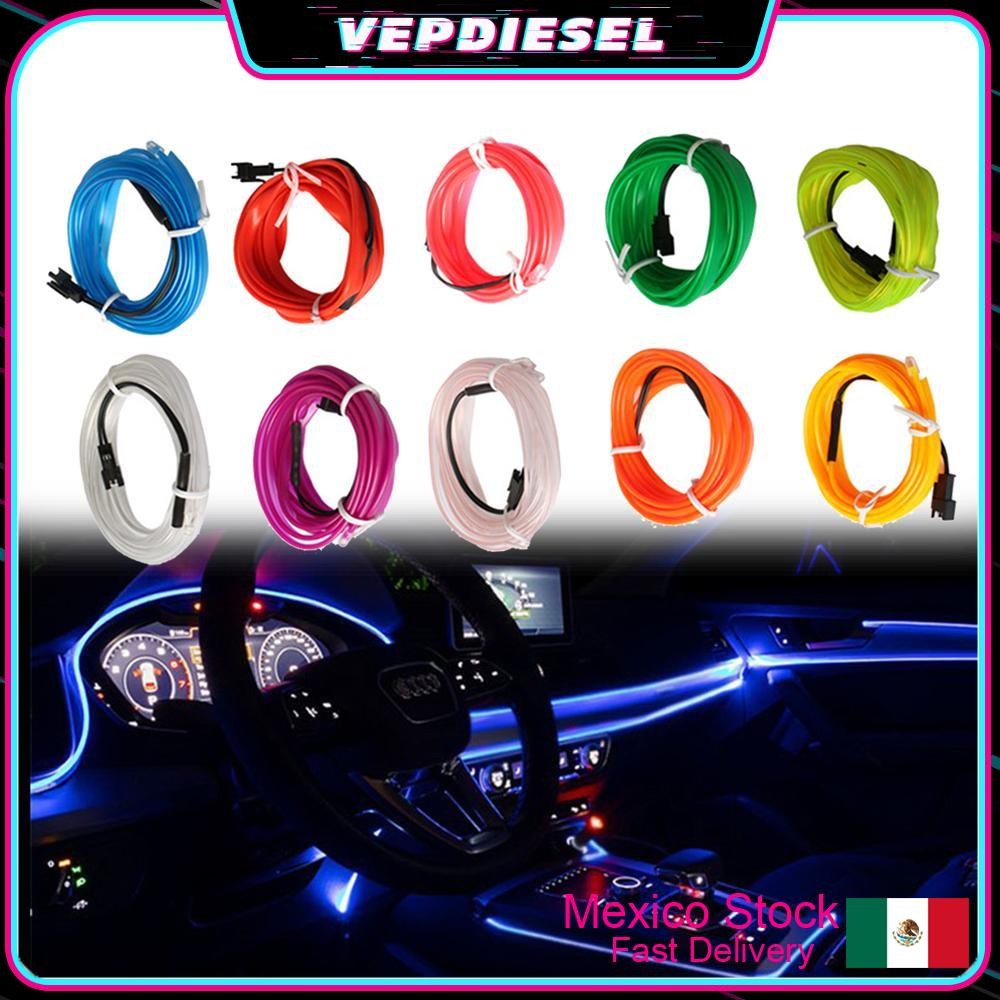 IMPORT 1 PCS CAR 5-METER LED ATMOSPHERE LIGHT WITH USB DRIVE WITH MOUNTING SCRAPER CAR 5M LED