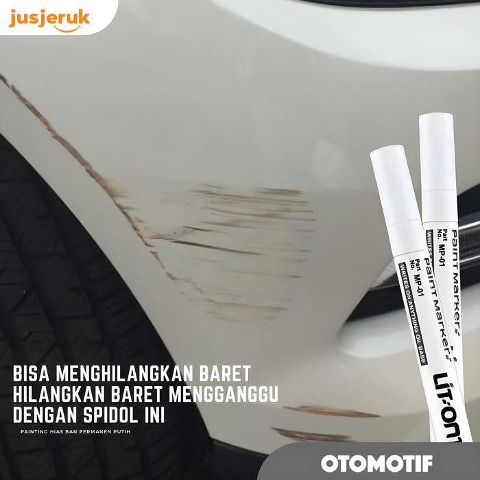 

Terlaris Jfactory Spidol Marker Painting Hias Ban Permanen White Putih Ongkir Termurah
