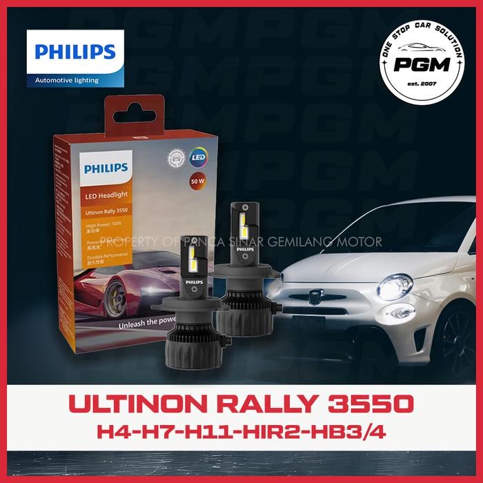 Philips Lampu Mobil LED Ultinon Rally 3550 50W