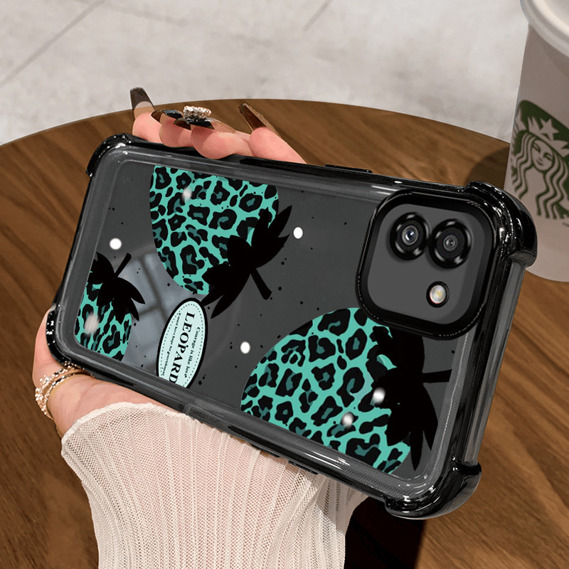Casing Hp untuk Samsung Galaxy A03 Case Casing Kesing macan tutul cinta Softcase HP pelindung siliko