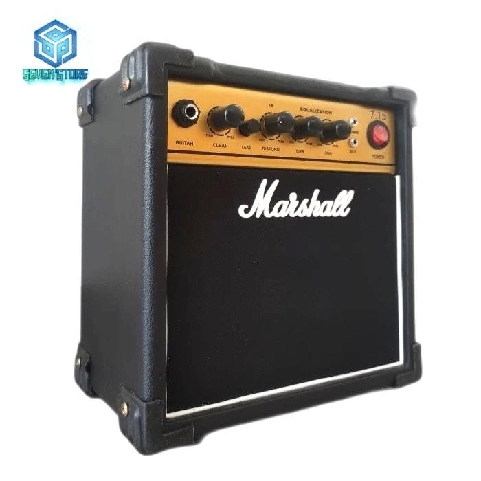 Ampli Gitar Mini Sudah Distorsi Dan 3 Input Amplifier Equalizer Bass Terlaris