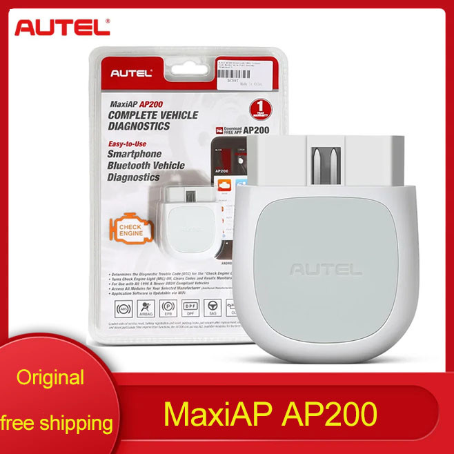 Autel MaxiAP AP200 Bluetooth OBD2 Scanner Code Reader with Full System AutoVIN TPMS IMMO Service Sup