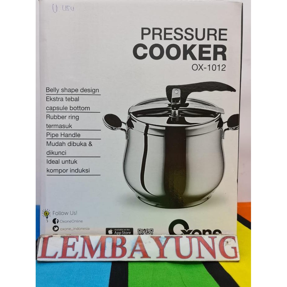 OXONE OX-1012 PRESSURE COOKER / PRESTO 12 LITER